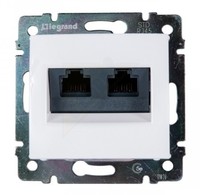 Розетка RJ-45+RJ-45 скрытый монтаж ка...