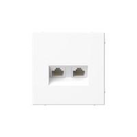 Розетка RJ-45+RJ-45 скрытый монтаж ка...
