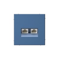 Розетка RJ-45+RJ-45 скрытый монтаж ка...