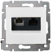 Розетка RJ-45+RJ-11 скрытый монтаж ка...
