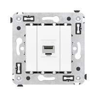 Розетка RJ-45 скрытый монтаж категори...