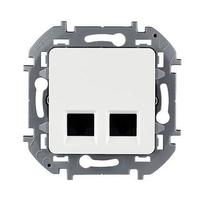 Розетка RJ-45+RJ-45 скрытый монтаж ка...