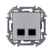Розетка RJ-45+RJ-45 скрытый монтаж ка...