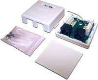 Розетка RJ-45+RJ-12 открытый монтаж к...