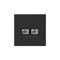 Розетка RJ-45+RJ-45 скрытый монтаж ка...