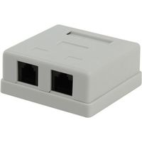 Розетка RJ-45+RJ-11 открытый монтаж к...