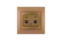 Розетка RJ-45+RJ-11 открытый монтаж, ...