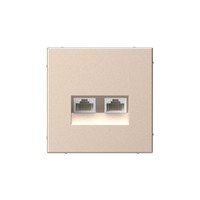 Розетка RJ-45+RJ-45 скрытый монтаж ка...