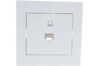 Розетка RJ-45 скрытый монтаж, IP20, б...
