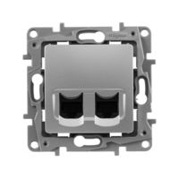 Розетка RJ-45+RJ-45 скрытый монтаж ка...