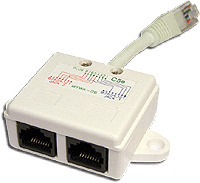 Адаптер RJ-45(T568A/T568B)-RJ-45/теле...