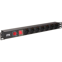 Блок розеток (PDU) ITK, 1U, черный (P...