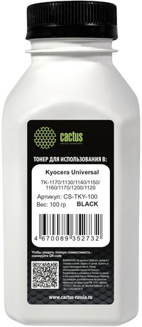 Тонер Cactus Universal, бутыль 100 г,...