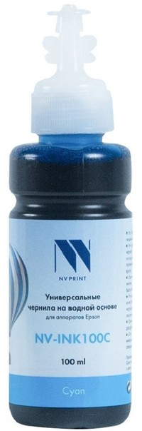 Чернила NV-Print, 100 мл, голубой, со...