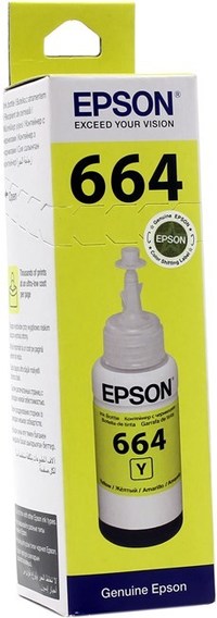 Чернила Epson 664, 70 мл, желтый, ори...
