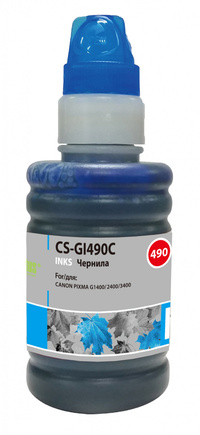 Чернила Cactus CS-GI490C, 100 мл, гол...