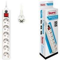 Сетевой фильтр BURO, 6-розеток, 5 м, ...
