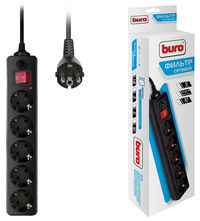 Сетевой фильтр BURO, 5-розеток, 5 м, ...
