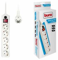 Сетевой фильтр BURO, 5-розеток, 10 м,...