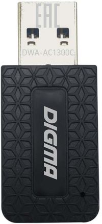 Адаптер Wi-Fi DIGMA DWA-AC1300C, 802....