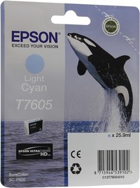 Картридж струйный Epson T7605 (C13T76...