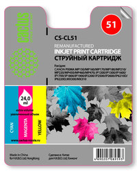 Картридж струйный Cactus CS-CL51 (CL5...