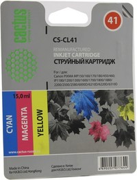 Картридж струйный Cactus CS-CL41 (CL-...