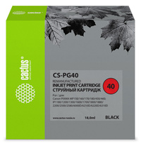 Картридж струйный Cactus CS-PG40 (PG-...