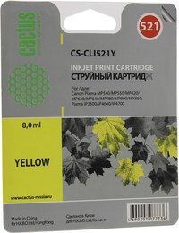 Картридж струйный Cactus CS-CLI521Y (...