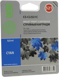 Картридж струйный Cactus CS-CLI521C (...