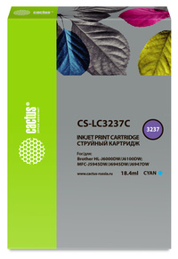 Картридж струйный Cactus CS-LC3237C (...