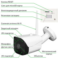 IP-камера Tantos iЦилиндр Плюс 3.6мм,...