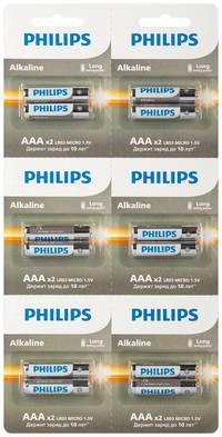 Батарейка PHILIPS AAA, 1.5V, 12 шт. (...