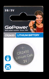 Батарейка GoPower CR2450, 3V, 1 шт. (...