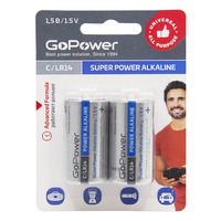 Батарейка GoPower C (R14/LR14), 1.5V,...