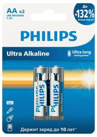 Батарейка PHILIPS Ultra Alkaline, AA,...