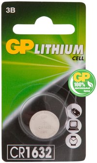 Батарейка GP Lithium, CR1632, 3V, 1 ш...