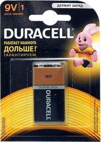 Батарейка Duracell Basic, крона (6LR6...