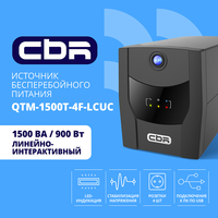 ИБП CBR Quantum QTM-1500T-4F-LCUC, 15...
