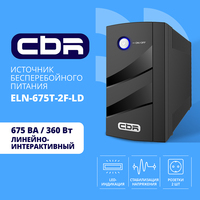 ИБП CBR ELN-675T-2F-LD, 675 VA, 360 В...