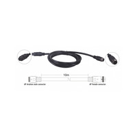 Удлинитель ITC TS-10D, 6-pin m-f, чер...