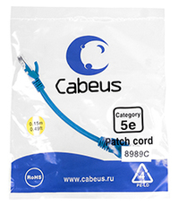 Патч-корд UTP кат.5e, 0.15 м, RJ45-RJ...
