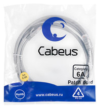 Патч-корд UTP кат.6a, 3 м, RJ45-RJ45,...