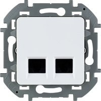 Розетка RJ-45+RJ-45 скрытый монтаж ка...