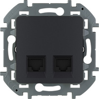 Розетка RJ-45+RJ-45 скрытый монтаж ка...