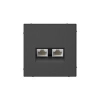 Розетка RJ-45+RJ-45 скрытый монтаж ка...