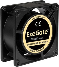 Вентилятор ExeGate EX08025BAL, 220V, ...