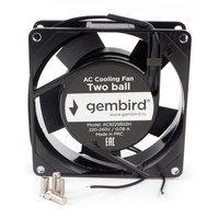 Вентилятор Gembird, 92x92x25мм, 220 В...