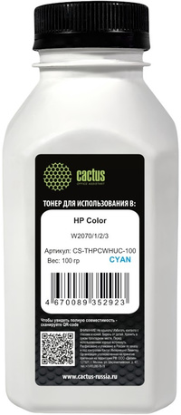 Тонер Cactus, бутыль 100 г, голубой, ...