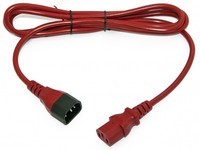 Кабель питания C13-C14, 10А, 3 м, кра...